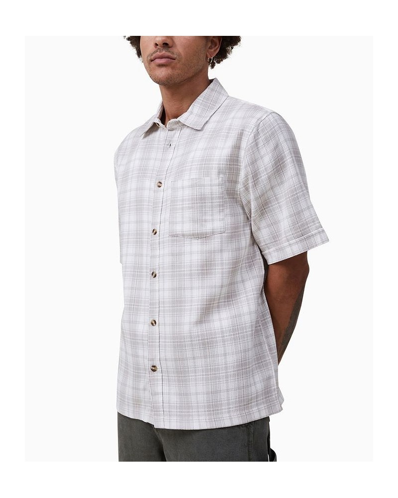 Men's Smith Short Sleeve Shirt Stone Check $21.00 Shirts