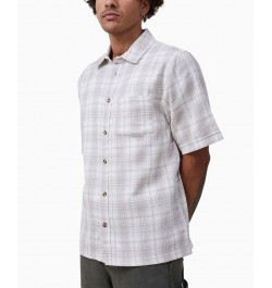 Men's Smith Short Sleeve Shirt Stone Check $21.00 Shirts