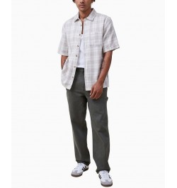 Men's Smith Short Sleeve Shirt Stone Check $21.00 Shirts