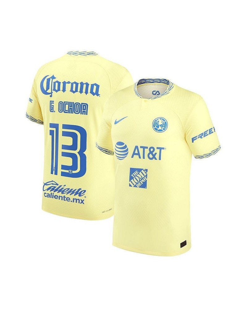 Men's Guillermo Ochoa Yellow Club America 2022/23 Home Authentic Player Jersey $86.00 Jersey