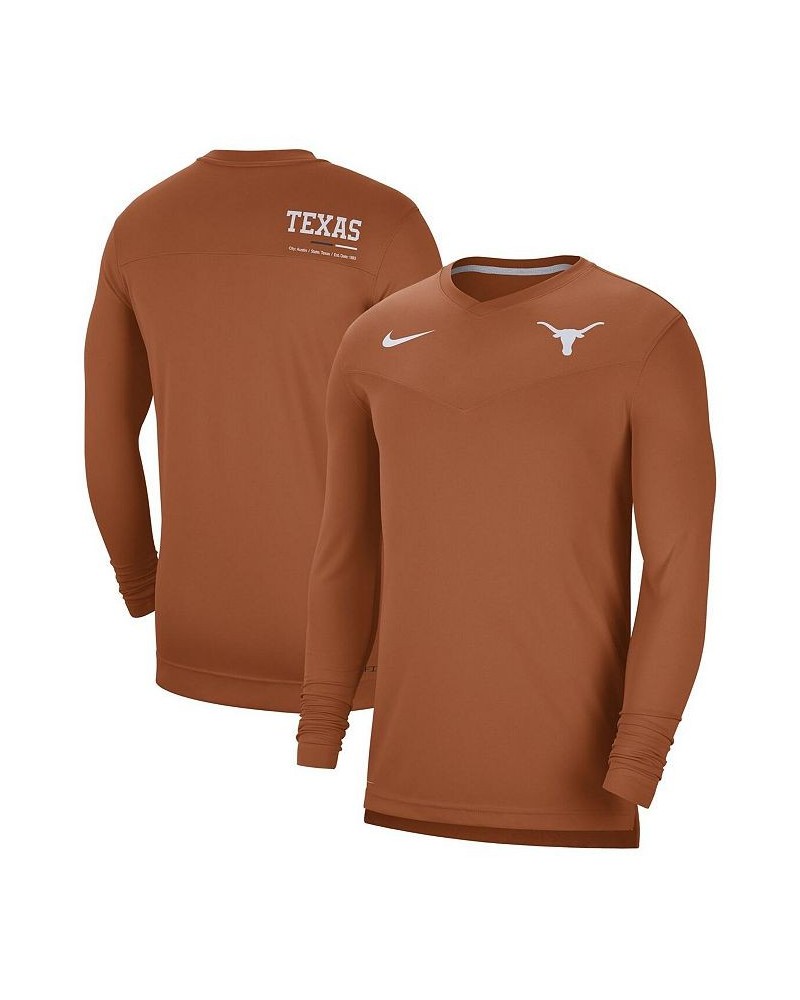 Men's Texas Orange Texas Longhorns 2022 Coach Performance Long Sleeve V-Neck T-shirt $31.20 T-Shirts