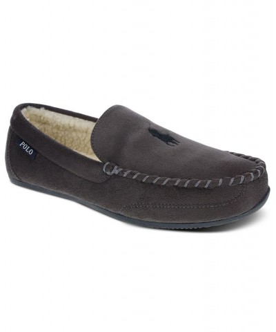 Men's Declan Logo Venetian Slippers Gray $33.60 Shoes