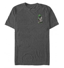 Star Wars Men's Yoda Staff Left Chest Short Sleeve T-Shirt Gray $16.10 T-Shirts