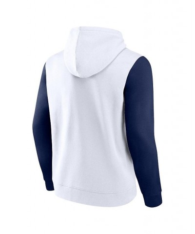 Men's Branded White, Navy Dallas Cowboys Extra Point Pullover Hoodie $26.04 Sweatshirt