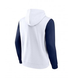 Men's Branded White, Navy Dallas Cowboys Extra Point Pullover Hoodie $26.04 Sweatshirt