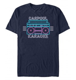 James Cordon Neon Boombox Short Sleeve T- shirt Blue $16.45 T-Shirts