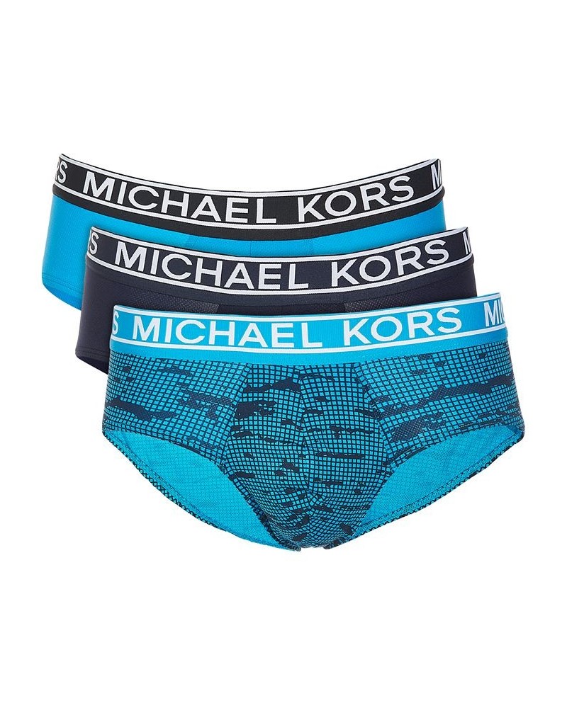 Men's Low Rise Mesh Briefs, Pack of 3 Blue $32.73 Underwear