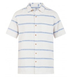 Men's Rincon Linen Short Sleeves Shirt Bone $38.47 Shirts