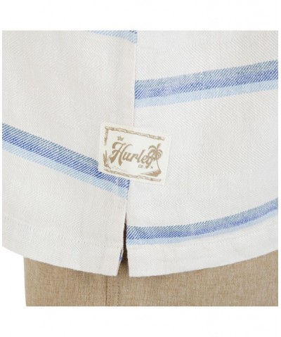 Men's Rincon Linen Short Sleeves Shirt Bone $38.47 Shirts