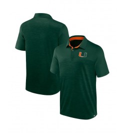 Men's Branded Heather Green Miami Hurricanes Classic Homefield Polo Shirt $22.00 Polo Shirts