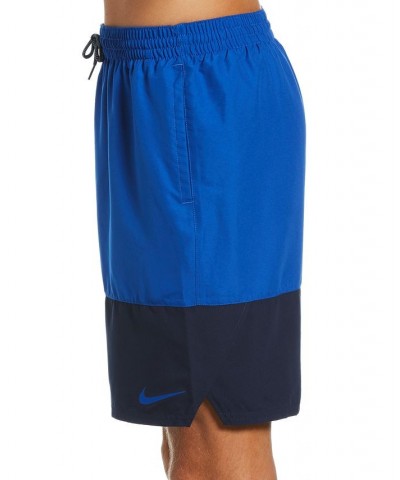 Men's Big & Tall Colorblocked 9" Swim Trunks Game Royal $21.21 Swimsuits