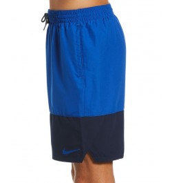 Men's Big & Tall Colorblocked 9" Swim Trunks Game Royal $21.21 Swimsuits