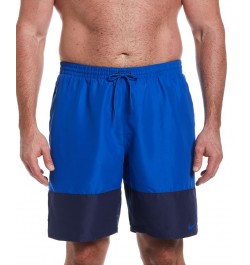 Men's Big & Tall Colorblocked 9" Swim Trunks Game Royal $21.21 Swimsuits