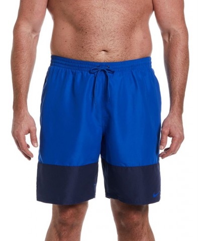 Men's Big & Tall Colorblocked 9" Swim Trunks Game Royal $21.21 Swimsuits