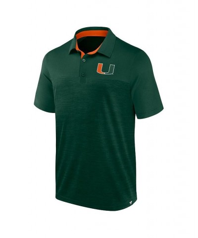 Men's Branded Heather Green Miami Hurricanes Classic Homefield Polo Shirt $22.00 Polo Shirts