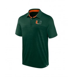 Men's Branded Heather Green Miami Hurricanes Classic Homefield Polo Shirt $22.00 Polo Shirts