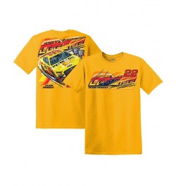 Men's Gold Joey Logano Car T-shirt $17.20 T-Shirts