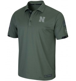 Men's Green Nebraska Huskers OHT Military Inspired Appreciation Echo Polo $33.59 Polo Shirts