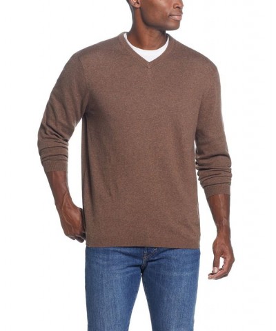 Men's Cotton Cashmere V-Neck Sweater PD02 $15.89 Sweaters