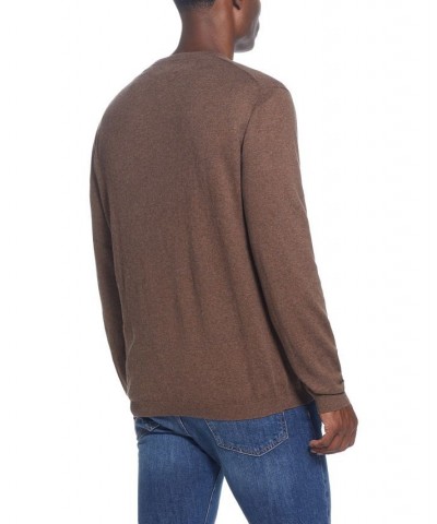 Men's Cotton Cashmere V-Neck Sweater PD02 $15.89 Sweaters