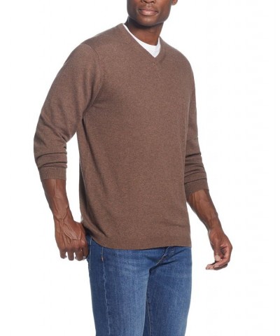 Men's Cotton Cashmere V-Neck Sweater PD02 $15.89 Sweaters