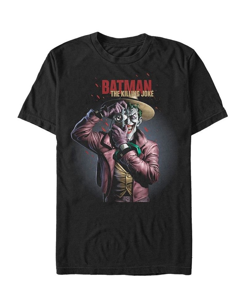 Men's Batman Comic Poster Short Sleeve T-shirt Black $20.99 T-Shirts