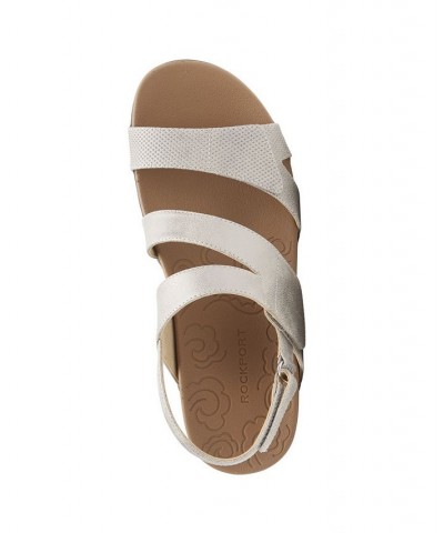 Women's Ridge Asym Stay Put Sandals Silver $44.55 Shoes