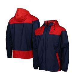 Men's Navy, Red Atlanta Braves Omni-Shade Flash Forward Challenger Full-Zip Windbreaker Jacket $43.20 Jackets