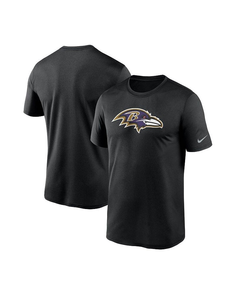 Men's Black Baltimore Ravens Logo Essential Legend Performance T-Shirt $25.49 T-Shirts