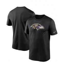 Men's Black Baltimore Ravens Logo Essential Legend Performance T-Shirt $25.49 T-Shirts