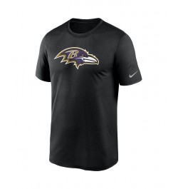 Men's Black Baltimore Ravens Logo Essential Legend Performance T-Shirt $25.49 T-Shirts