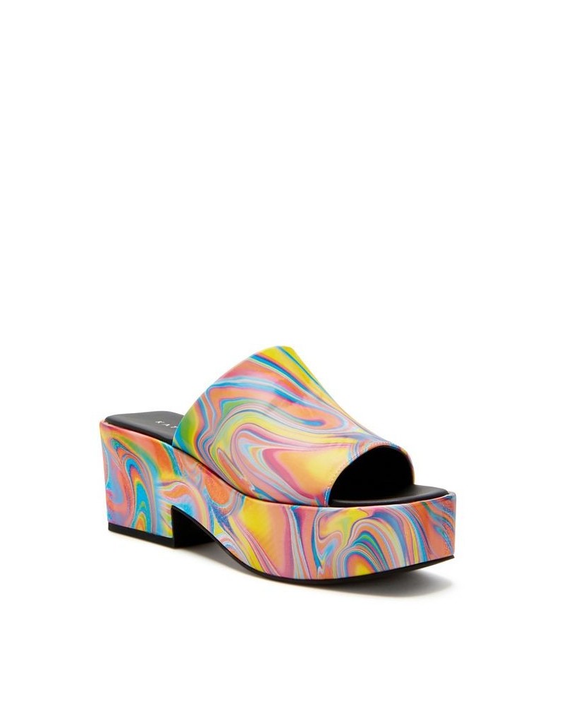 Women's The Busy Bee Slide Sandals PD02 $58.31 Shoes