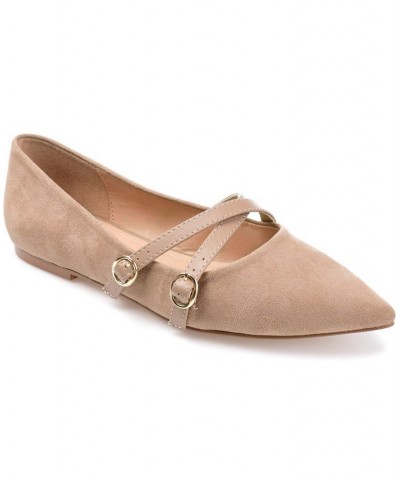 Women's Patricia Flats Tan/Beige $31.50 Shoes