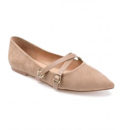 Women's Patricia Flats Tan/Beige $31.50 Shoes