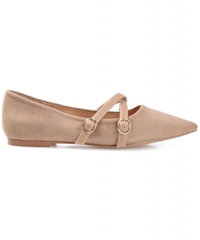 Women's Patricia Flats Tan/Beige $31.50 Shoes