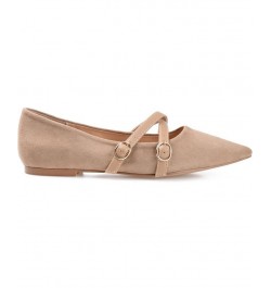 Women's Patricia Flats Tan/Beige $31.50 Shoes