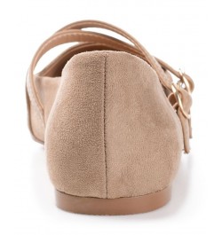 Women's Patricia Flats Tan/Beige $31.50 Shoes