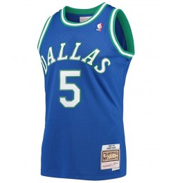 Men's Jason Kidd Blue Dallas Mavericks 1994-95 Hardwood Classics Swingman Player Jersey $54.39 Jersey