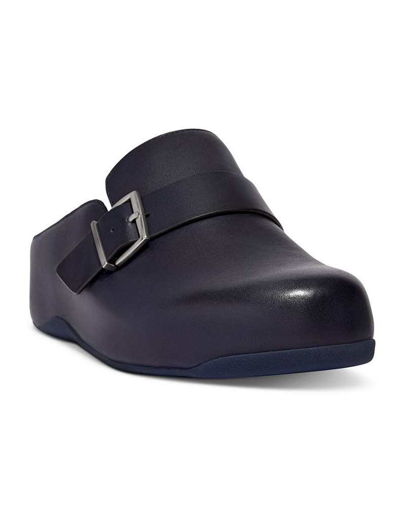 Women's Shuv Buckled-Strap Slip-On Clog Flats Blue $69.70 Shoes