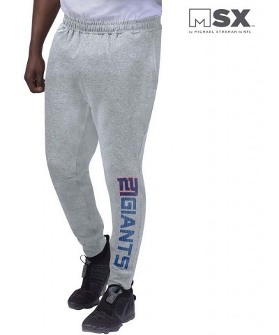 Men's Heather Gray New York Giants Jogger Pants $46.79 Pants