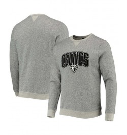 Men's Heathered Gray Boston Celtics Marled French Terry Pullover Sweatshirt $39.95 Sweatshirt