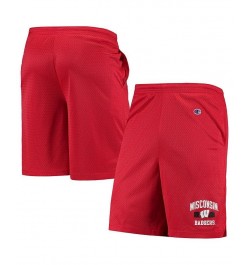 Men's Red Wisconsin Badgers Classic Shorts $19.35 Shorts