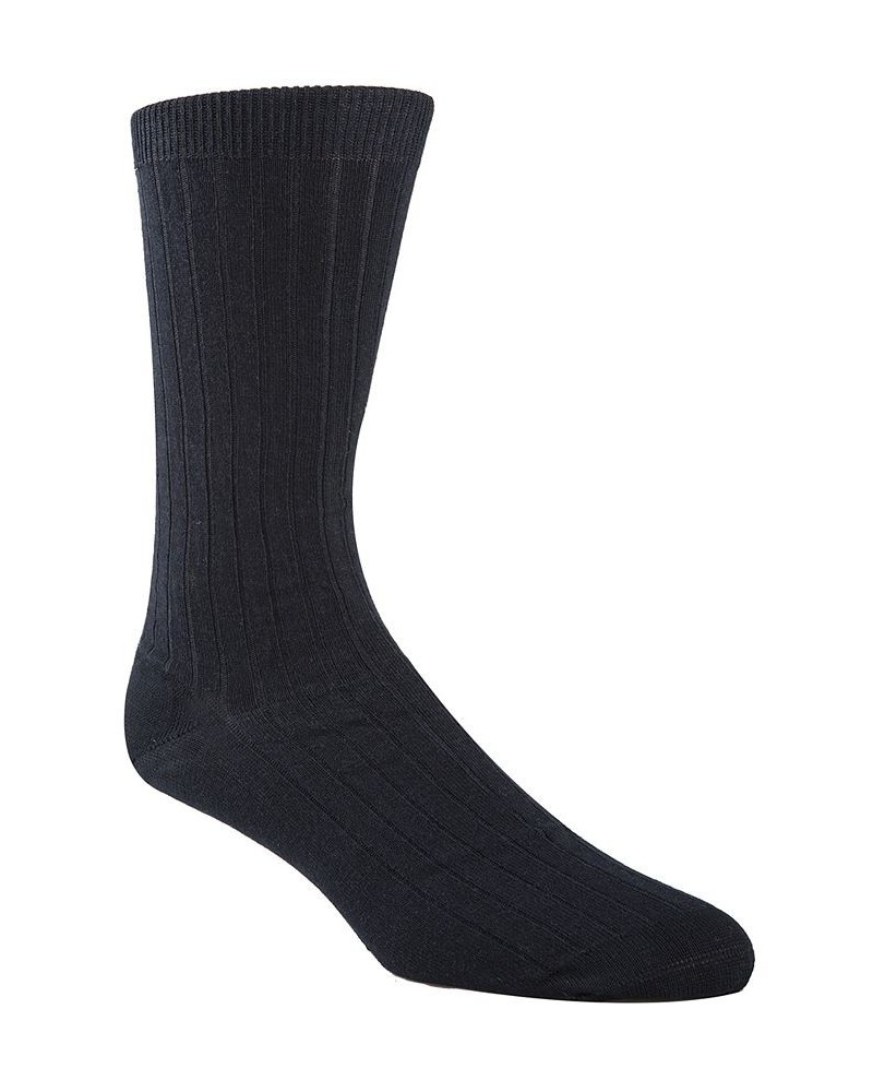 Men's Ribbed Socks Blue $9.56 Socks