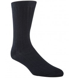 Men's Ribbed Socks Blue $9.56 Socks