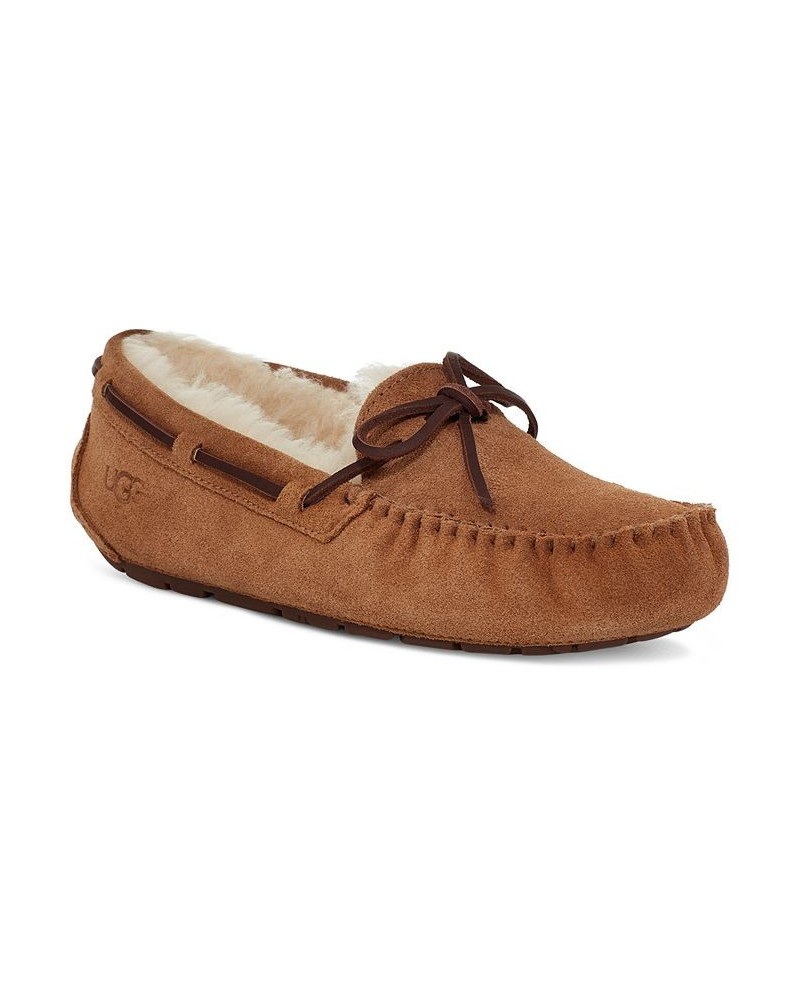 Women's Dakota Moccasin Slippers Brown $48.00 Shoes