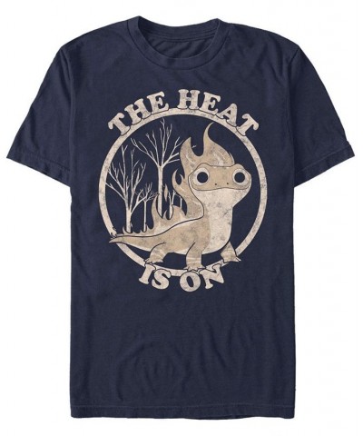 Men's Heat is On Short Sleeve Crew T-shirt Blue $18.54 T-Shirts