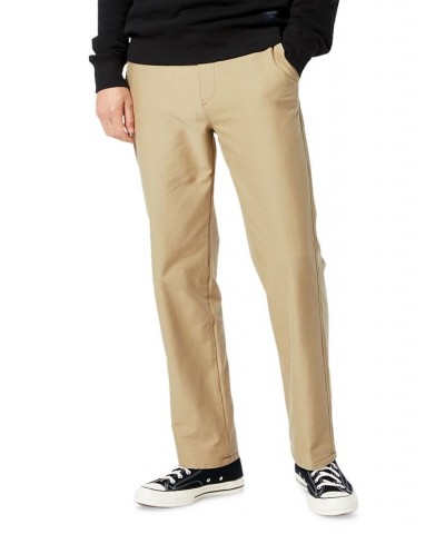 Men's Straight-Fit Comfort Knit Chinos Tan/Beige $32.50 Pants