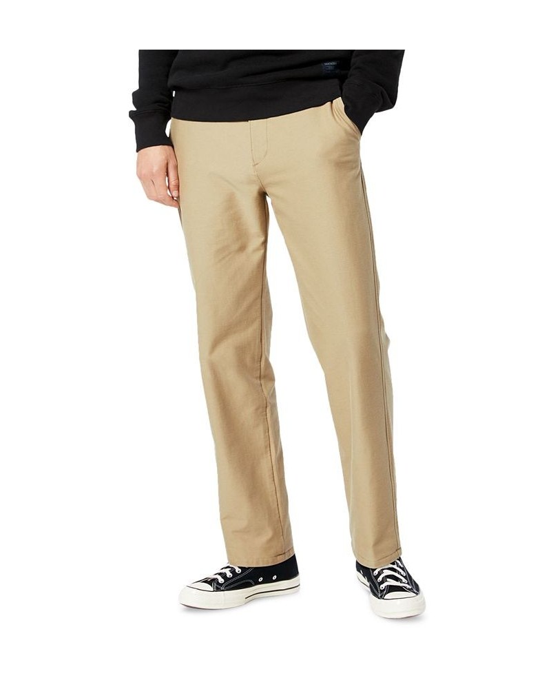 Men's Straight-Fit Comfort Knit Chinos Tan/Beige $32.50 Pants