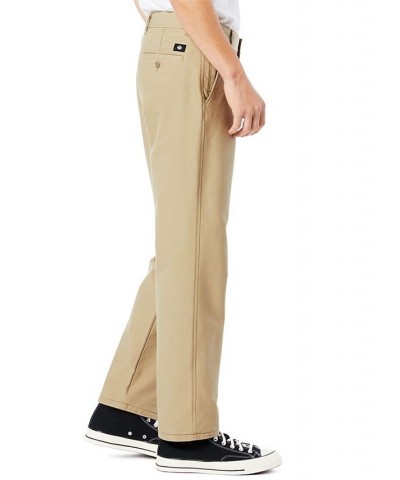 Men's Straight-Fit Comfort Knit Chinos Tan/Beige $32.50 Pants