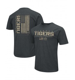 Men's Heathered Black Clemson Tigers OHT Military-Inspired Appreciation Flag 2.0 T-shirt $18.90 T-Shirts